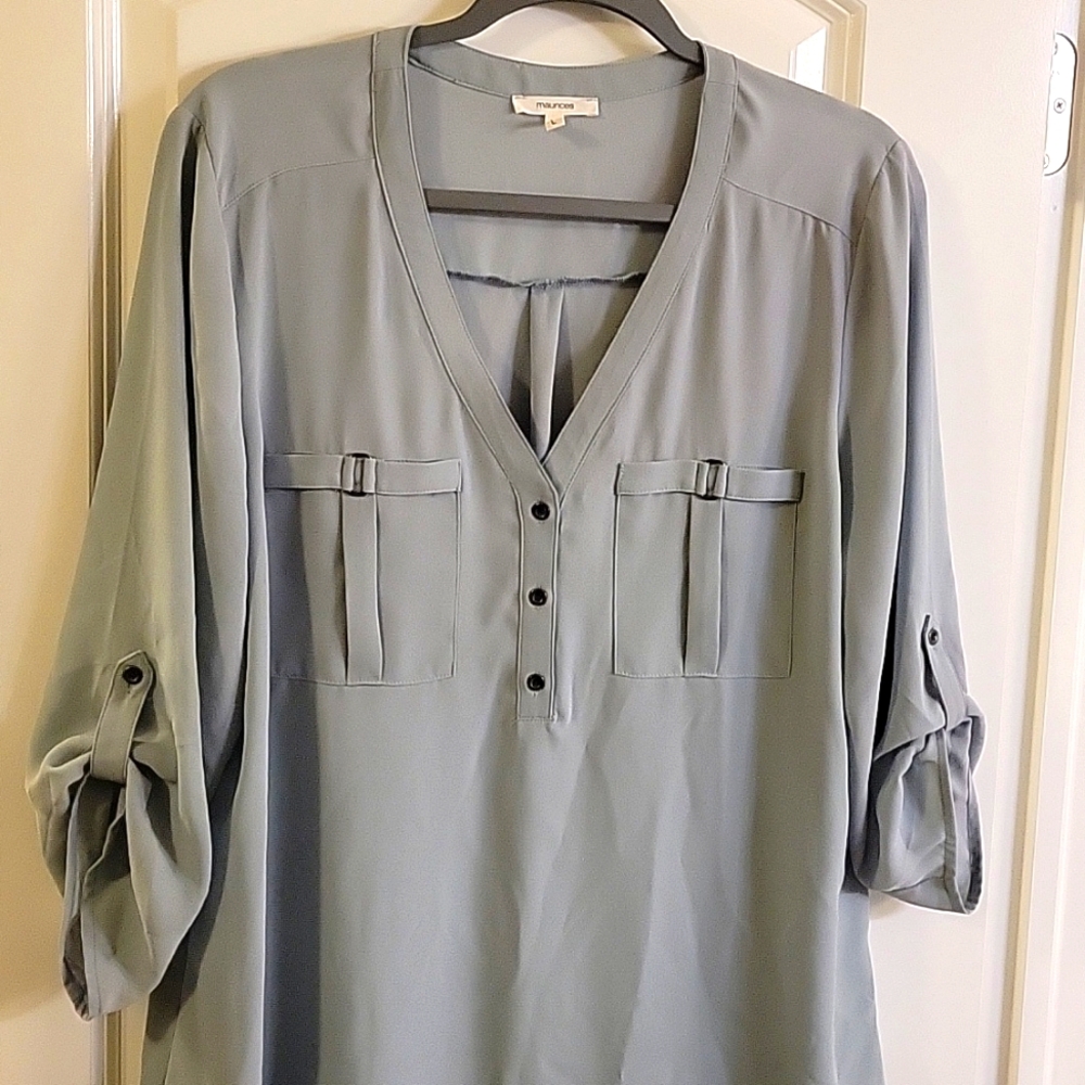 Light blue blouse